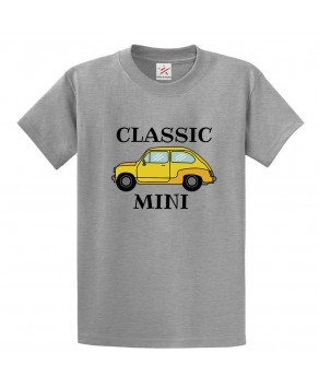 Classic Mini Car Cute Classic Vehicle Tee Unisex Kids & Adults T-Shirt									