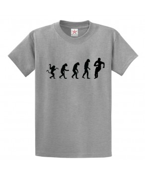 Rugby Evolution Funny Rugby Player Sports Game Tee Unisex Kids & Adults T-Shirt									