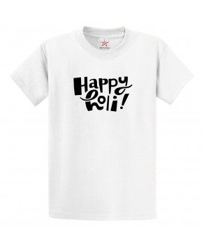 Happy Holi Spring Rangoli Dhulandi Festival Colours Celebration Print Crew Neck Unisex Kids And Adult T-Shirt