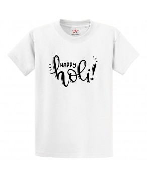 Happy Holi Colour Festival Hindu Holika Prahlada Happiness Print Crew Neck Unisex Kids And Adult T-Shirt