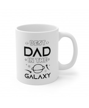 Best Dad In The Galaxy Coffee Mug Cool Father Stepdad Birthday Christmas Ceramic Tea Cup
