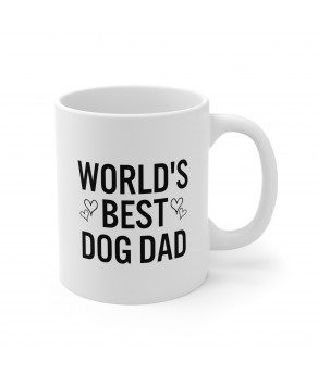 World's Best Dog Dad Ceramic Coffee Mug Best Dog Owner Funny Mugs Dog Lovers Tea Cup