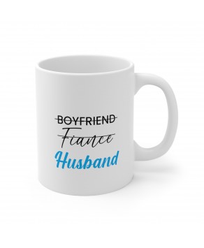 Boyfriend Fiance Husband Coffee Mug Bachelorette Party Newlyweds Valentine's Day Wedding Ceramic Tea Cup