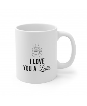 I Love You A Latte Anniversary Engagement Wedding Funny Couple Mugs Mr And Mrs Ceramic Tea Cup