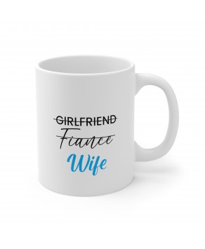 Girldfriend Fiance Wife Coffee Cup Funny Cute Bride Wedding Couple Ceramic Tea Mug