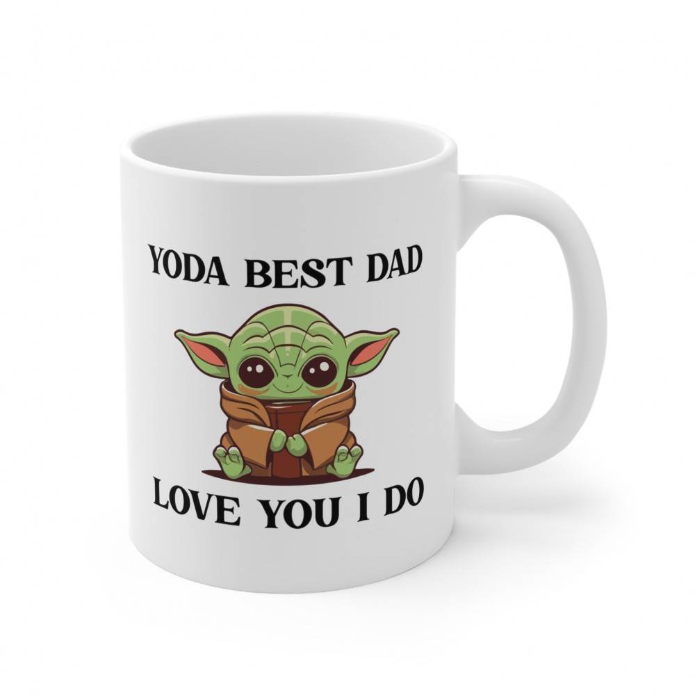 Yoda Best Dad Love You I Do Baby Yoda Father's Day Coffee Mugs Birthday
