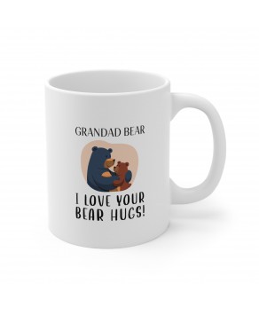 Grandad Bear I Love Your Bear Hugs Funny Cute Grandad Christmas New Year Ceramic Coffee Mug