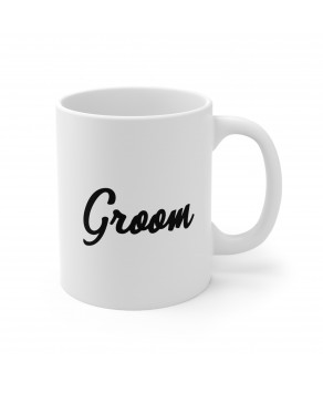 Groom Newly Wed Wedding Party Coffee Mug Cute Couple Valentines Ceramic Tea Cup