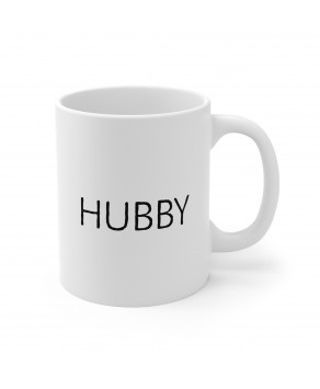 Hubby Ceramic Tea Cup Valentines Christmas New Year Boyfriend Fiance Coffee Mug