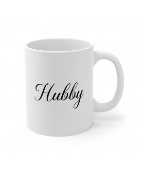 Hubby Ceramic Coffee Mug Valentines Christmas New Year Boyfriend Fiance Husband Tea Cup