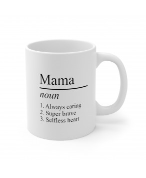 Mama Noun Caring Brave Selfless Coffee Mug Beloved Inspiring Christmas Ceramic Tea Cup