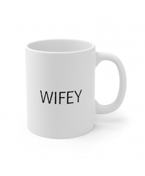 Wifey Partner Ceramic Coffee Mug Marriage Love Heart Joke Anniversary Christmas Tea Cup