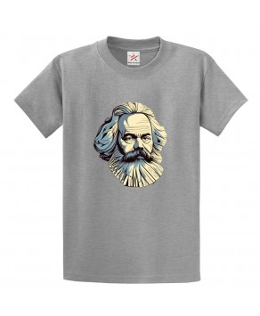 Classic Karl Max Marxist Communism Graphic Print Style Unisex Kids & Adult T-Shirt 									