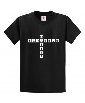 Scrabble Master Unisex Classic Kids and Adults T-Shirt For Video Game Lovers