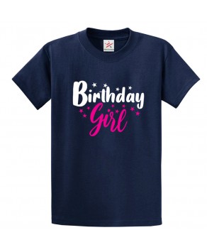 Birthday Girl Squad Celebration Unisex Adult & Kids Crew Neck T-Shirt									