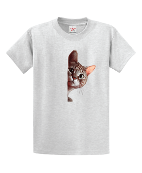 Sneaky Cat Unisex Kids and Adults T-Shirt