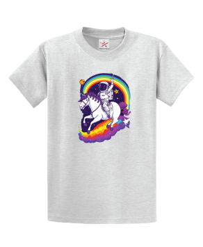 An Astronaut Riding A Unicorn Showcase Unisex Kids and Adults T-Shirt
