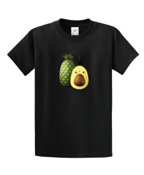 Avocado And Pineapple Cute Unisex Kids And Adults T-Shirt