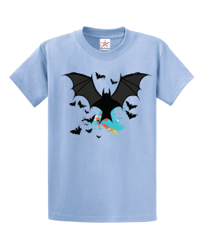 Bat Silhouette Unisex Kids and Adults T-Shirt