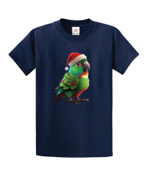 Christmas Parrot Unisex Kids and Adults T-Shirt