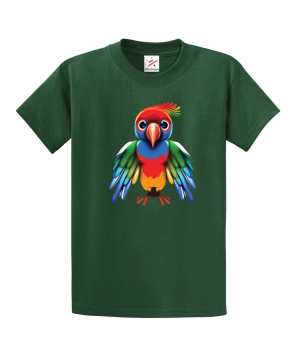 Cool And Cute Parrot Unisex Kids and Adults T-Shirt