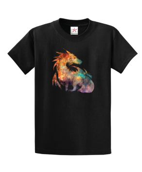 Cosmic Watercolor Legendary Dragon Unisex Kids And Adults T-Shirt