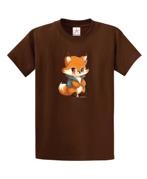 Cute Little Fox Cartoon Classic T-Shirt