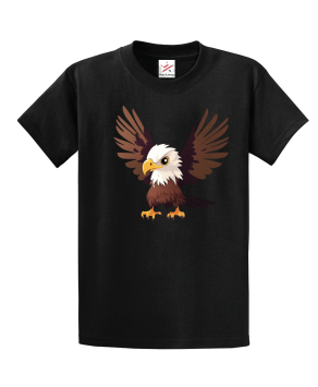 Eagle Cute Kawai Unisex Kids and Adults T-Shirt