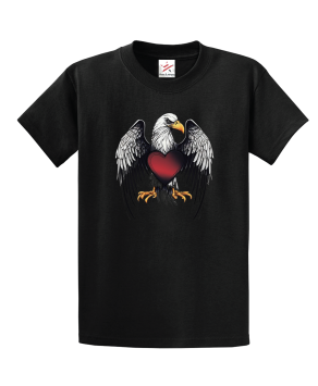 Eagle Heartbeat Unisex Kids and Adults T-Shirt
