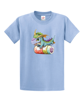 Flying Dragon Roll Unisex Kids and Adults T-Shirt