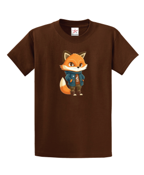 Cute And Stylish Fox Classic Unisex Kids And Adults T-Shirt
