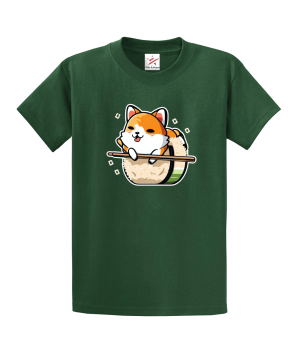 Funny Sushi Shiba Inu Unisex Kids and Adults T-Shirt