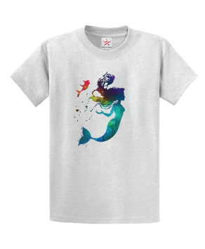 Inspired Mermaid Silhouette Unisex Kids and Adults T-Shirt