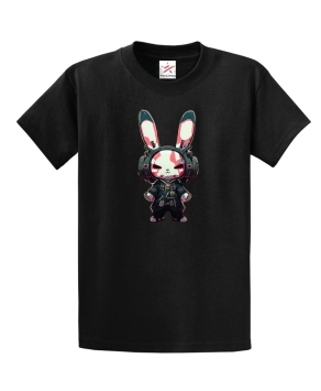 Kawaii Bad Bunny In Cyberpunk City Unisex Kids And Adults T-Shirt