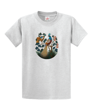 Peacock Classic Unisex Kids And Adults T-Shirt