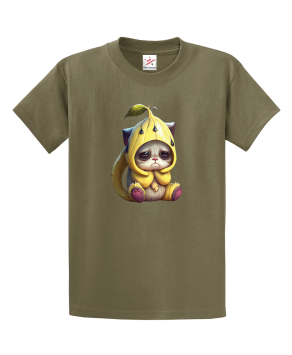Sad Bananacat Meme Unisex Kids And Adults T-Shirt