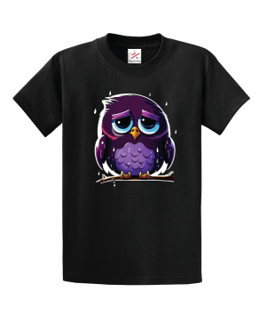 Sad Little Owl Unisex Kids and Adults T-Shirt