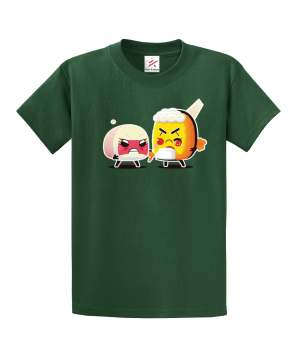 Angry Sushi Unisex Kids and Adults T-Shirt
