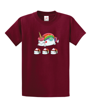 Sushi Unicorn Unisex Kids and Adults T-Shirt