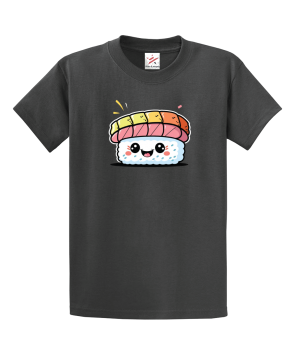 Smiley Sushi Unisex Kids and Adults T-Shirt