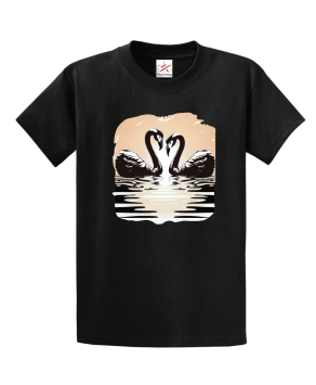 Swans In The Sun Unisex Kids And Adults T-Shirt