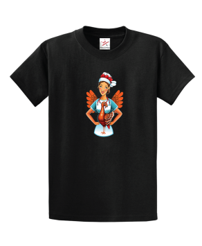 Thanksgiving Scrub Tops Women Turkey Nurse Holiday Nursing Unisex Kids And Adults T-Shirt
