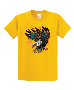 Traditional Eagle Tattoo Unisex Kids and Adults T-Shirt