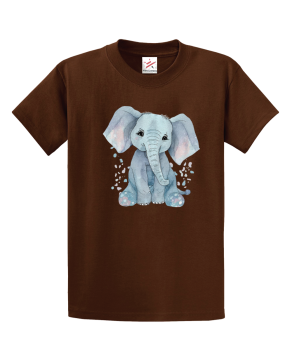 Watercolor Elephant Baby Unisex Kids and Adults T-Shirt
