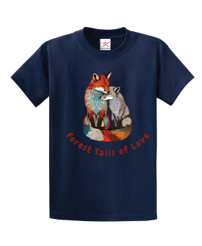 Wolf And Fox Unisex Kids and Adults T-Shirt