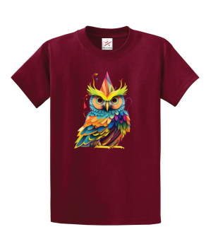 The Party Owl Unisex Kids and Adults T-Shirt