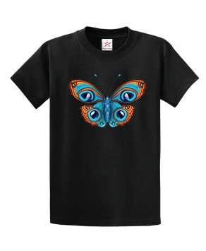 Blue Eyed Butterfly Unisex Kids And Adults T-Shirt