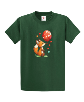 Cute Fox With A Balloon Classic T-Shirt