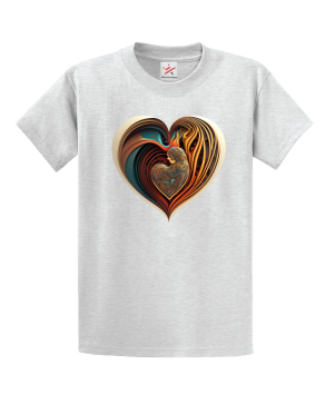 Graphic Heart Unisex Kids And Adults T-Shirt