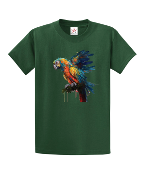 Parrot Unisex Kids and Adults T-Shirt
